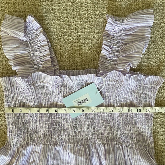 Hill House Home Ellie Nap Dress Lilac Stripe XXL NWT - Picture 15 of 16